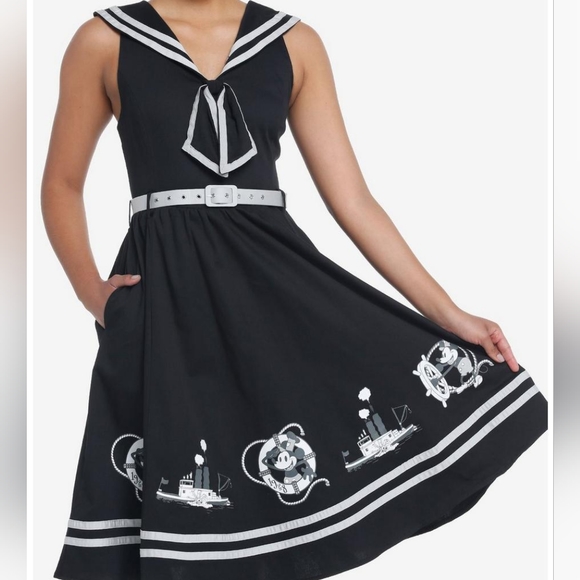 Her Universe Dresses & Skirts - Her Universe Disney Steamboat Willie Sailor Dress Her Universe Exclusive
